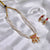 Short Maroon Pendant Tanmani Set