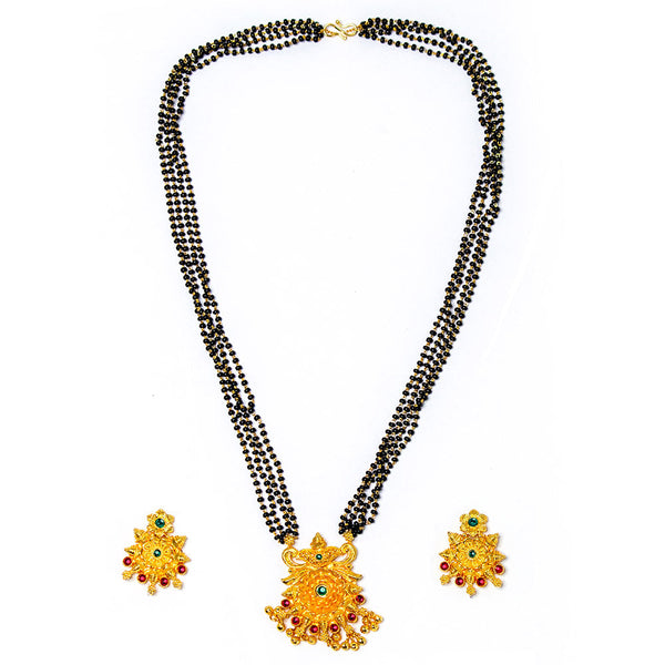 Long Mangalsutra With Designer Pendant