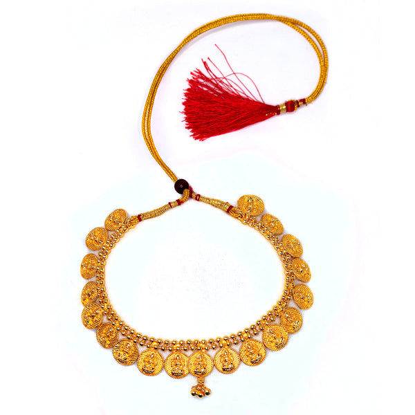 Traditional Maharashtrian Laxmi Coin Necklace