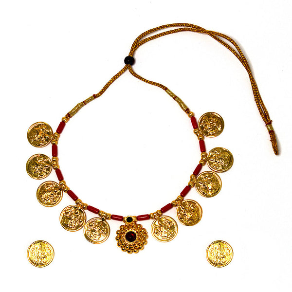 Elegant Laxmi Coin Embedded Necklace