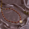 Maharashtrian Coin Pendant Necklace with Powla Beads