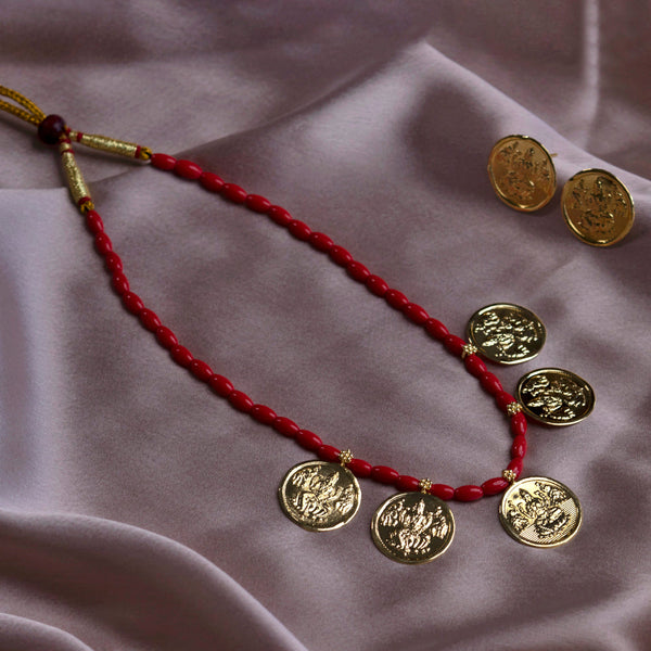 Coin Necklace With Powala Mala