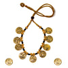 Black and Javmani Mani Thushi Necklace with Mahalaxmi Coin