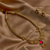 Traditional Jijamata Thushi Gold Plated Necklace