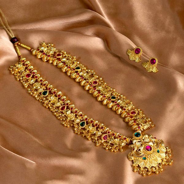 Geru Plated Kolhapuri Saaj Necklace
