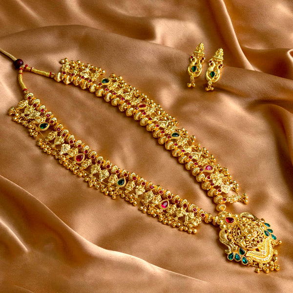Designer Geru Plated Kolhapuri Saaj