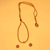 Gold-Finished Vertical Ball Jhondhali Pot Necklace – A Timeless Treasure