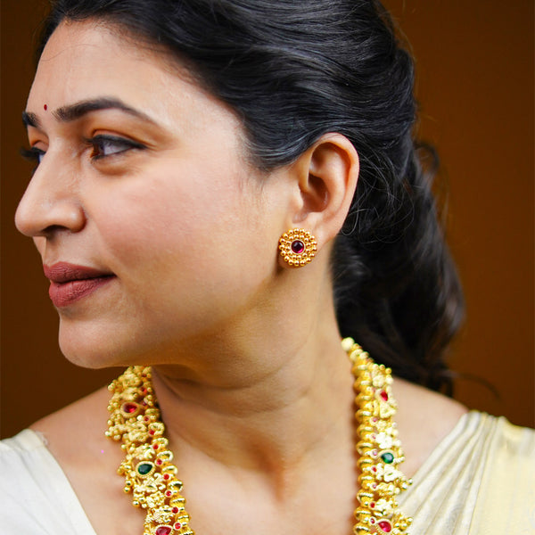 Royal Kolhapuri Saaj with Ruby Stones