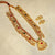 Kalapuri Kolhapuri Saaj with ruby and green stones necklace set