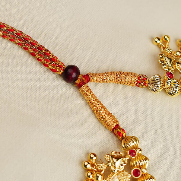 Heritage Peacock Design Kolhapuri Saaj Necklace