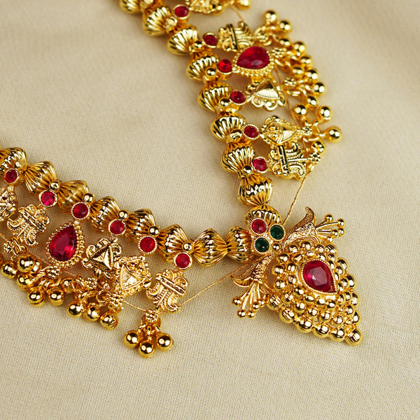 Premium Geru Plated Kolhapuri Jewelry (Copy)