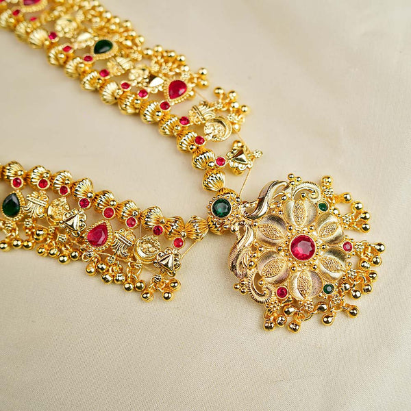 Kalapuri antique temple Kolhapuri Saaj set with earrings