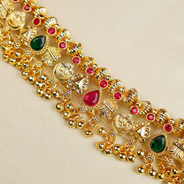 Kalapuri antique temple Kolhapuri Saaj set with earrings