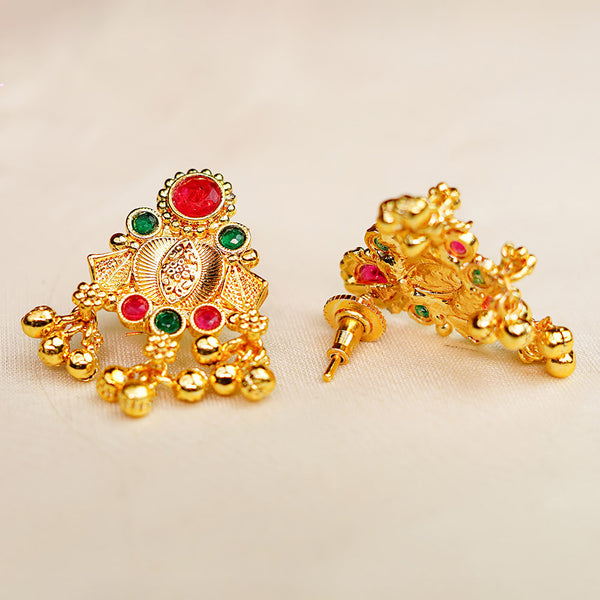 Kalapuri antique temple Kolhapuri Saaj set with earrings