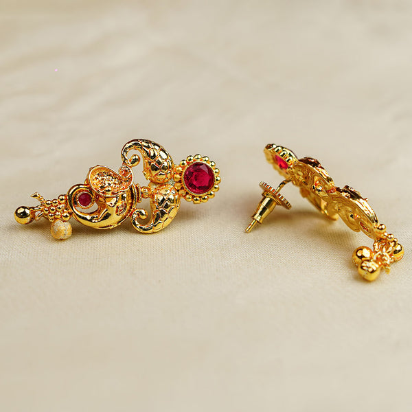 Kalapuri ruby emerald Kolhapuri Saaj necklace set