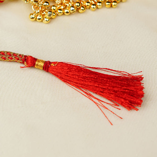 Classic Ruby Emerald Kolhapuri Saaj Necklace