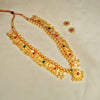Kalapuri golden traditional Kolhapuri Saaj necklace