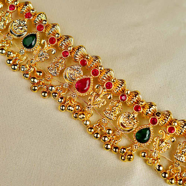 Kalapuri golden traditional Kolhapuri Saaj necklace