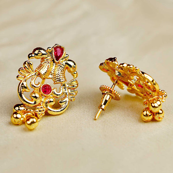 Kalapuri bridal peacock ruby Kolhapuri Saaj set