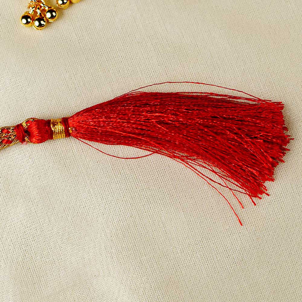 Temple Inspired Ruby Green Kolhapuri Saaj