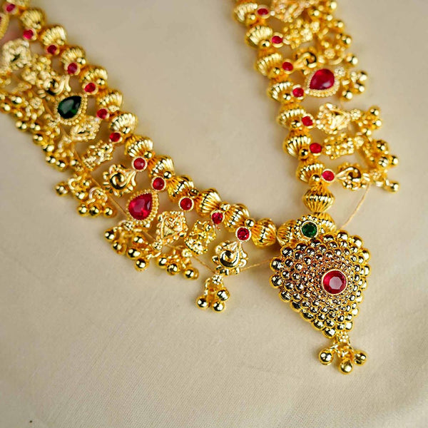 Elegant Traditional Kolhapuri Saaj Necklace Set