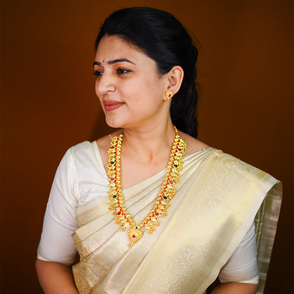 Elegant Traditional Kolhapuri Saaj Necklace Set