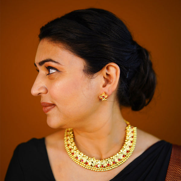 Classic Belpaan Vajra Tik Necklace Set