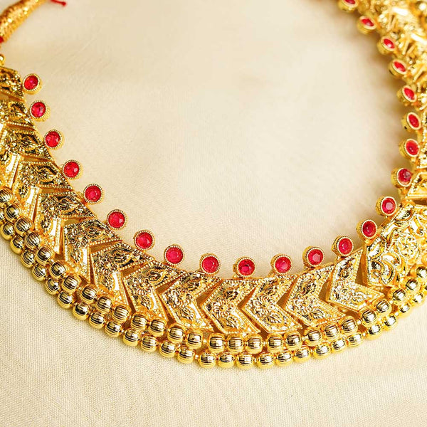 Kalapuri antique patti Vajra Tik necklace