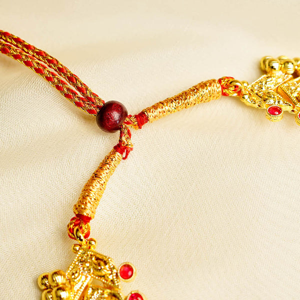 Kalapuri antique patti Vajra Tik necklace