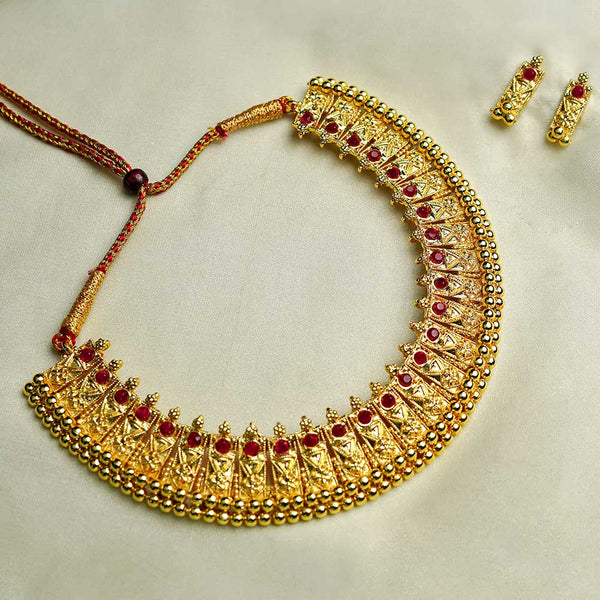 Kalapuri traditional Maharashtrian Vajra Tik necklace