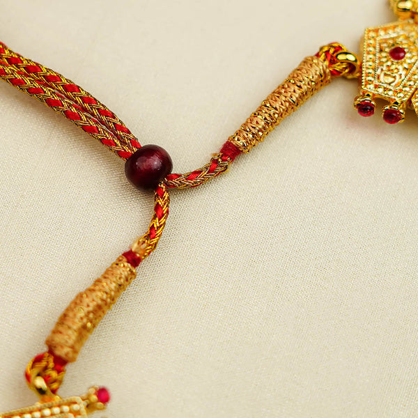 Designer Hexa Vajra Tik Necklace Set