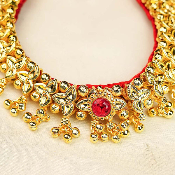 Kalapuri majestic Gadi Belpaan choker necklace set
