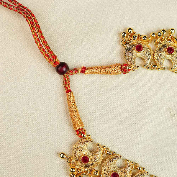Kalapuri antique Chandra Haar necklace with earrings