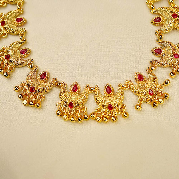 Kalapuri royal Maharashtrian Chandra Haar necklace set