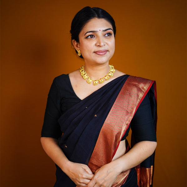 Royal Maharashtrian Chandra Haar Necklace Set