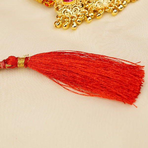 Designer Chandra Haar Necklace for Festive Wear