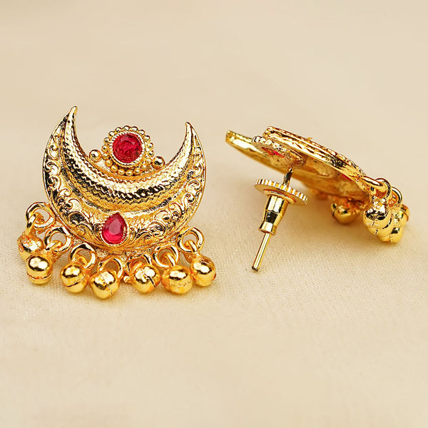 Kalapuri elegant crescent motif Chandra Haar necklace