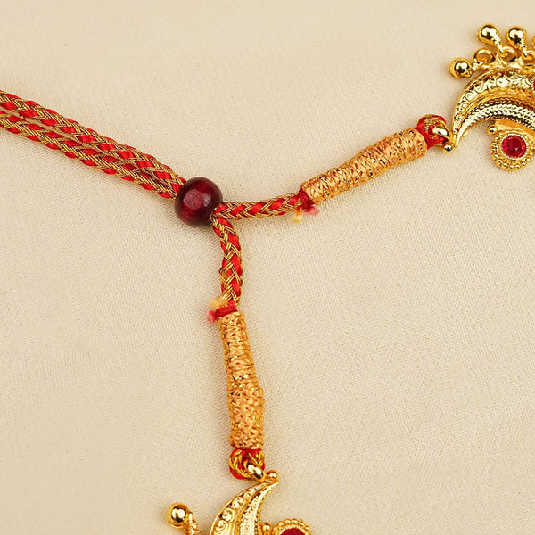 Kalapuri elegant crescent motif Chandra Haar necklace