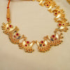 Kalapuri heritage golden Chandra Haar necklace set