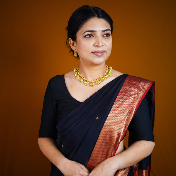 Classic Maharashtrian Chandra Haar Necklace Set