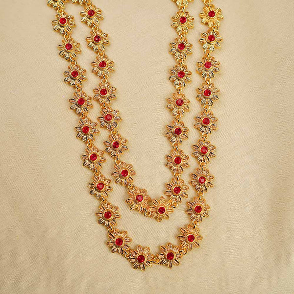 Kalapuri grand two line Bakuli Haar necklace set