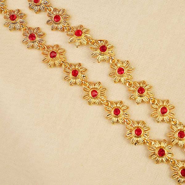 Kalapuri grand two line Bakuli Haar necklace set