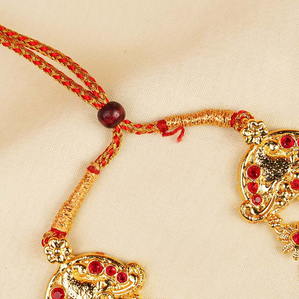 Kalapuri royal three line Bakuli Haar necklace