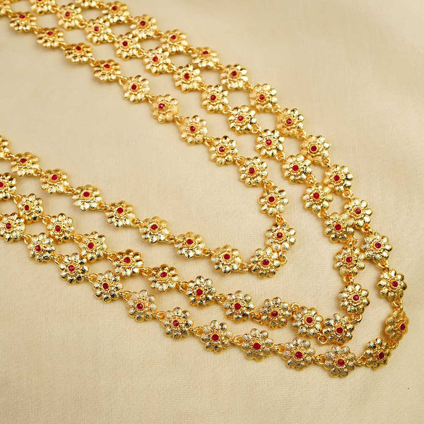 Kalapuri new three line Bakuli Haar necklace