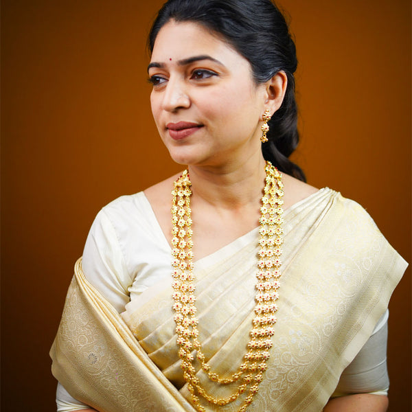 New Three Line Bakuli Haar Necklace