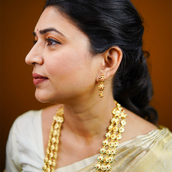 New Three Line Bakuli Haar Necklace