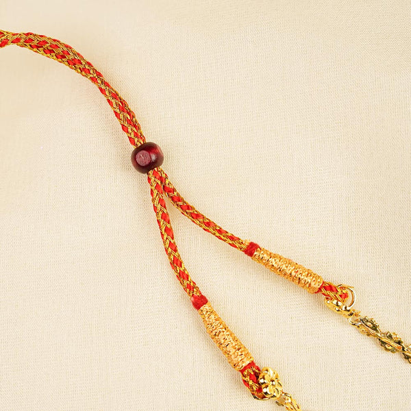 Elegant One Line Pohe Haar Necklace