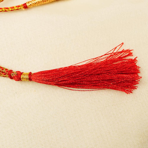 Elegant One Line Pohe Haar Necklace