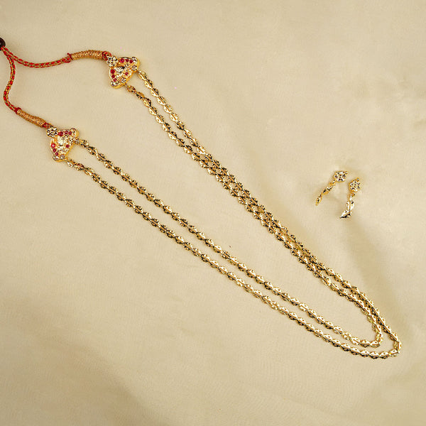 Kalapuri classic two line Pohe Haar necklace