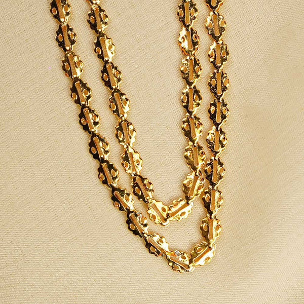 Kalapuri classic two line Pohe Haar necklace